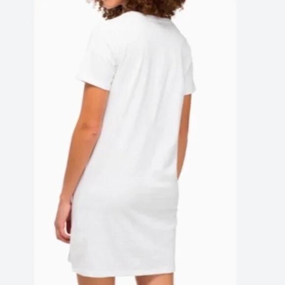 NWT RICHER POORER 100% COTTON WHITE TEE DRESS. Size XS (could fit a small) - Picture 2 of 7
